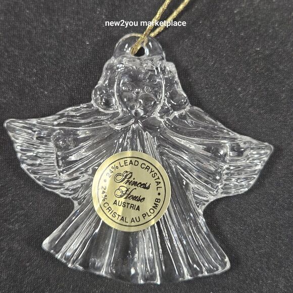 Princess House Lead Crystal Angel Christmas Ornament in Box #837 VINTAGE - Picture 7 of 8